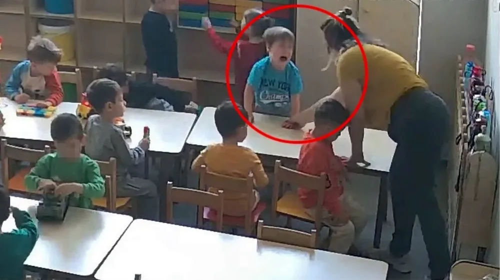 Belediyeye ait kreşte şiddet görüntüleri ortaya çıktı
