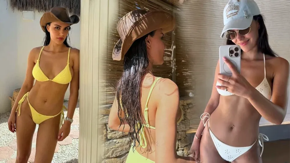 Özgü Kaya sarı bikinisiyle tatilin keyfini çıkarıyor 