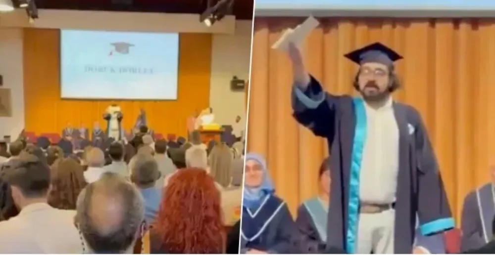 Diplomasını yırtan Boğaziçi mezunu genç gözaltına alındı