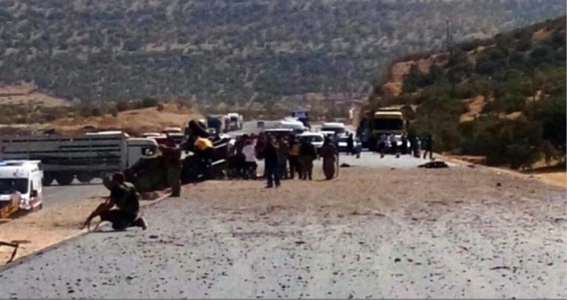 Kaymakam aracı geçişi sırasında patlama