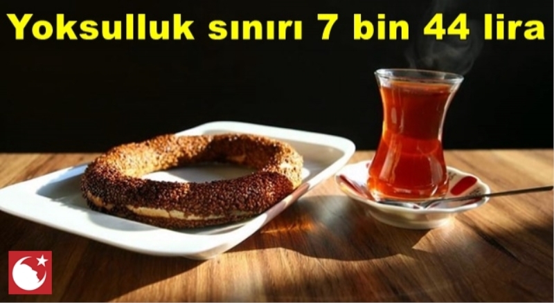 Yoksulluk sınırı 7 bin 44 lira