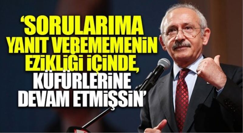 Düştüğün küfür çukuruna ben inemem